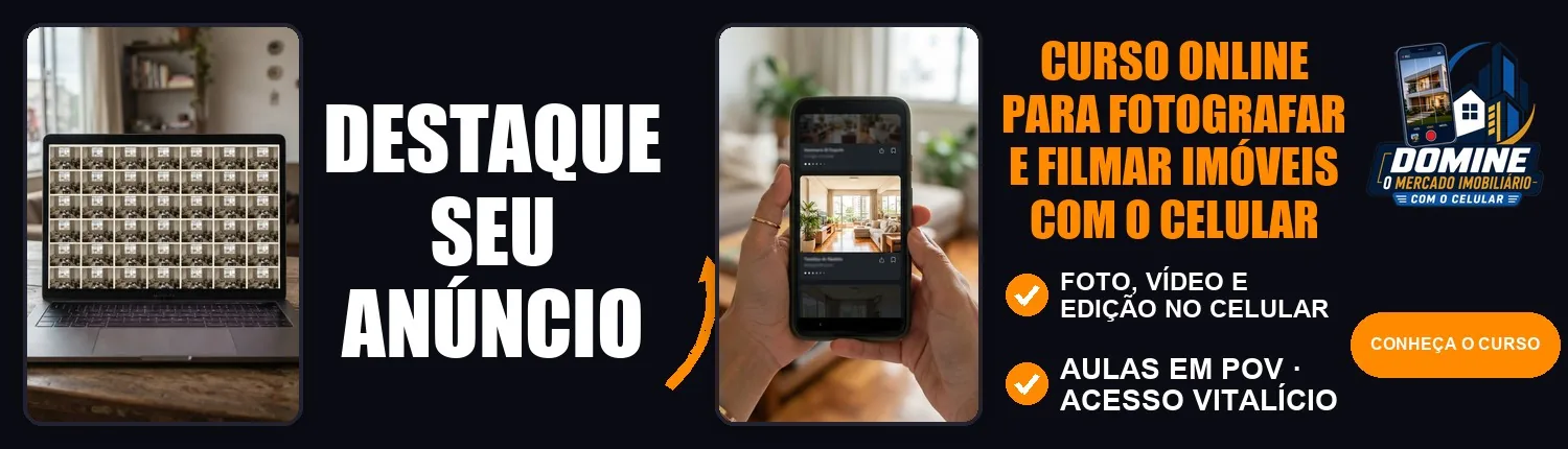 Anúncio do curso Domine o mercado imobiliário com o celular: Destaque seu anúncio