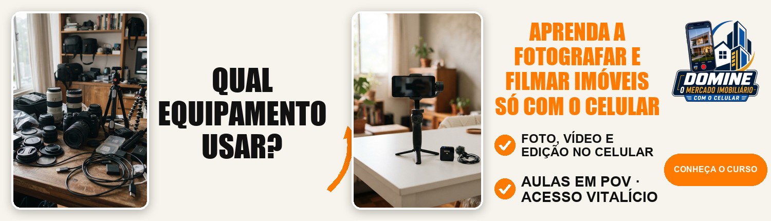 Anúncio do curso Domine o mercado imobiliário com o celular: Qual equipamento usar?