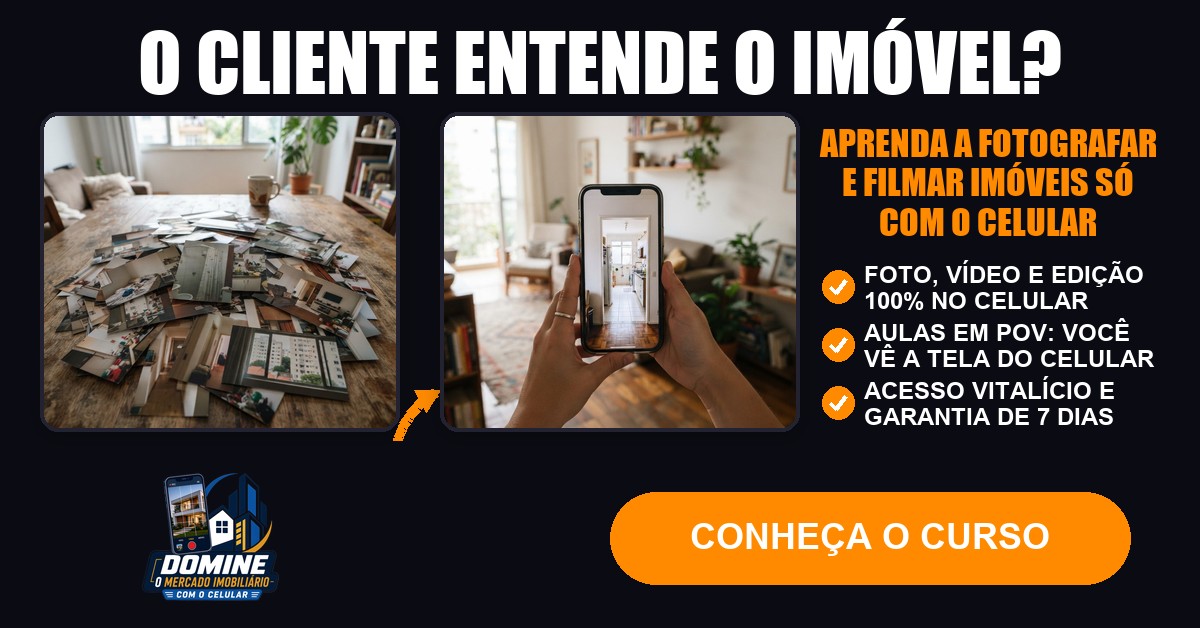 Anúncio do curso Domine o mercado imobiliário com o celular: O cliente entende o imóvel?