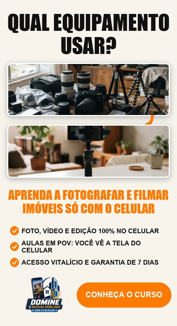 Anúncio do curso Domine o mercado imobiliário com o celular: Qual equipamento usar?
