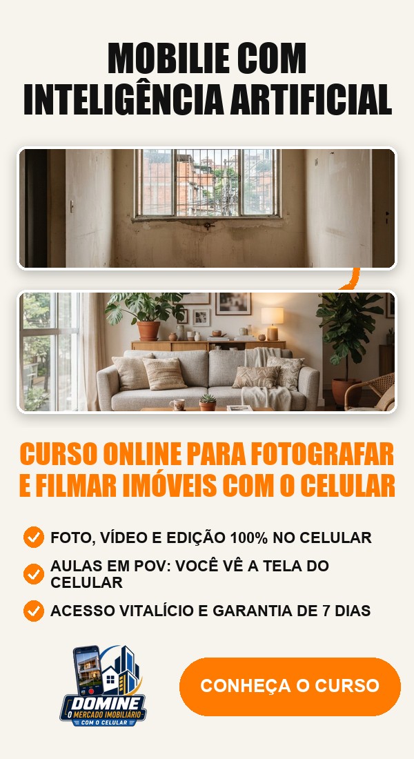Anúncio do curso Domine o mercado imobiliário com o celular: Mobilie com inteligência artificial