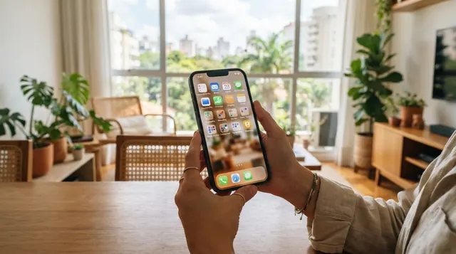 Aplicativos para corretor de imóveis organizados na tela do celular