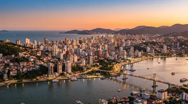 Vista da cidade de Florianópolis