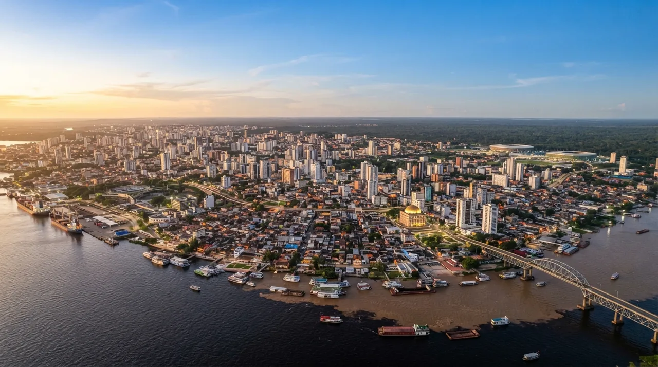 Vista da cidade de Manaus