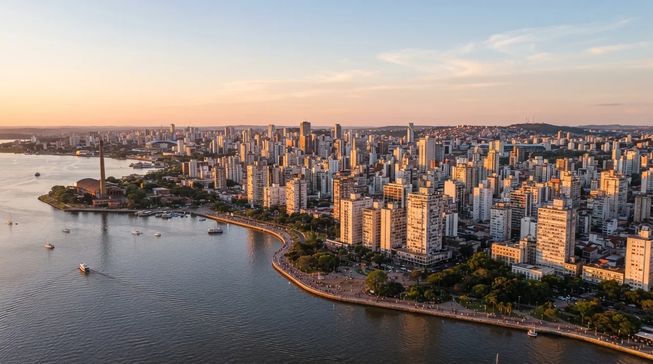 Vista da cidade de Porto Alegre