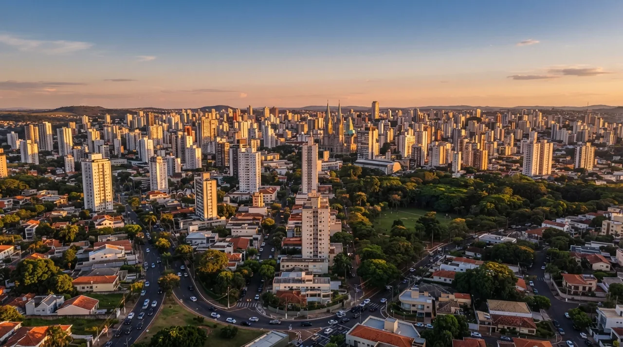 Vista da cidade de Ribeirão Preto