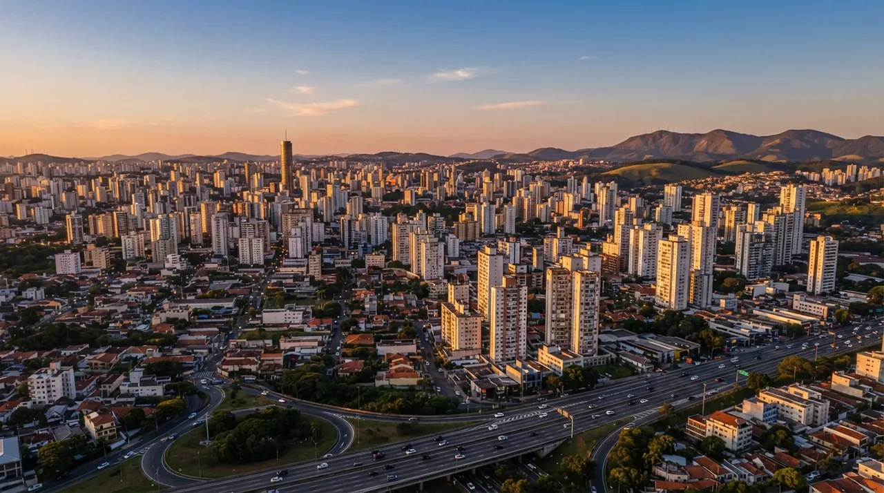 Vista da cidade de São Bernardo do Campo